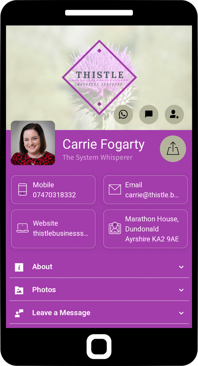 Digital Business Cards - Glasgow