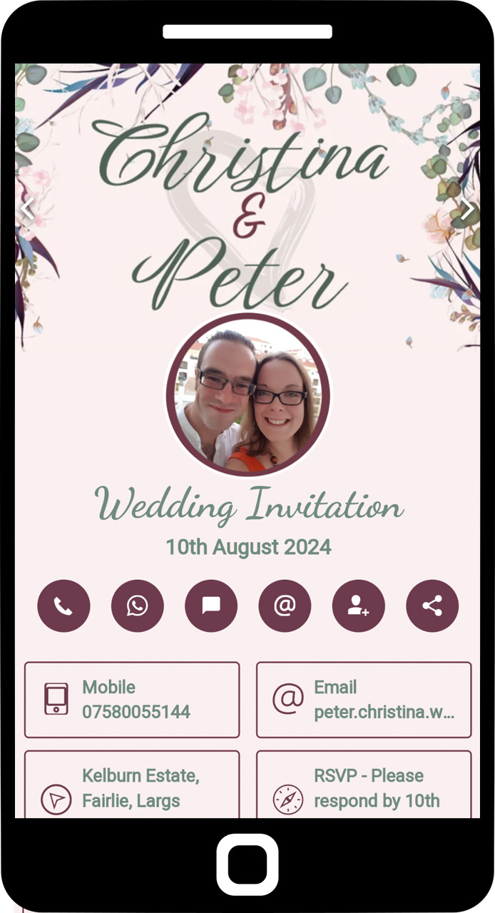 Digital Wedding Invitations - Glasgow